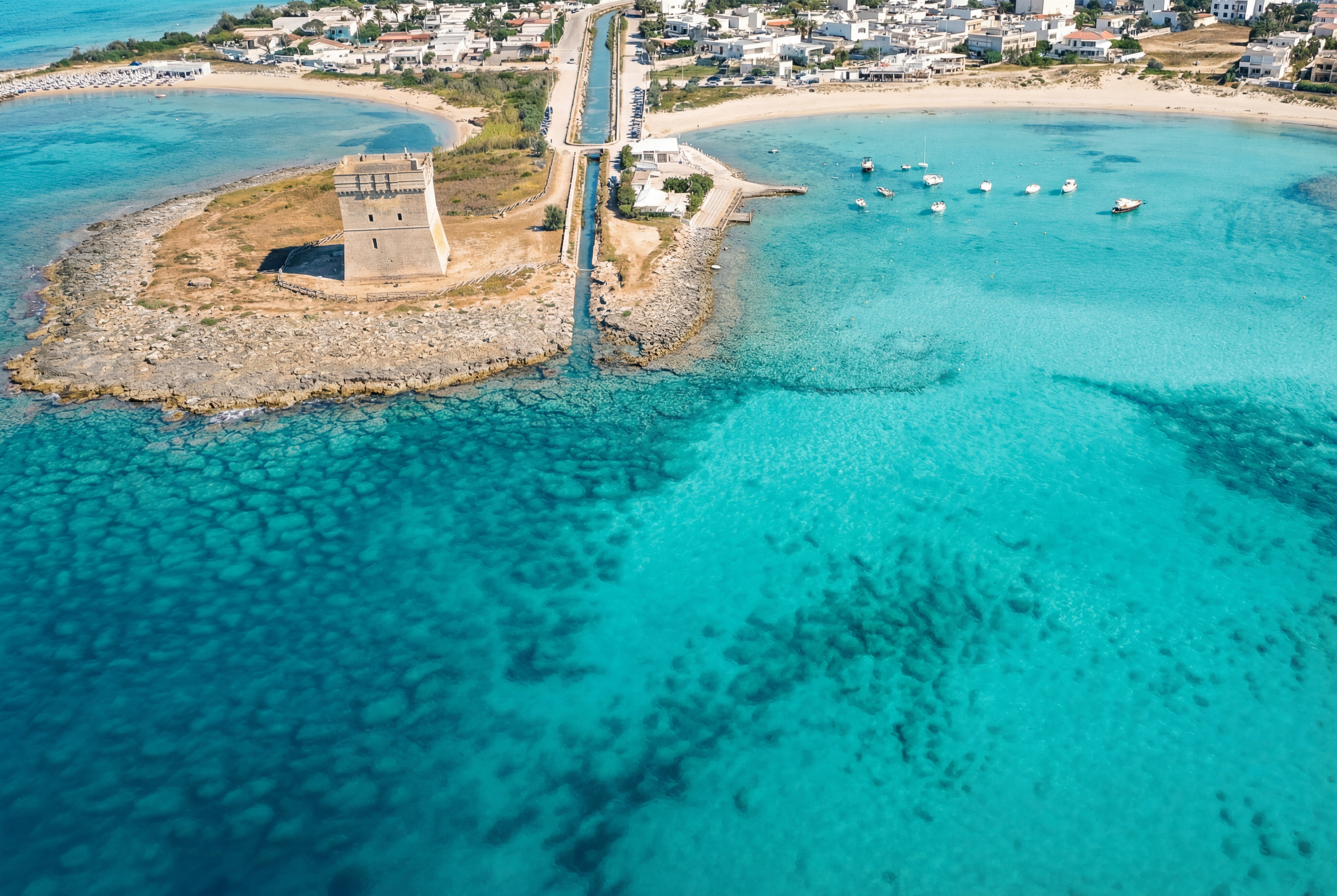 Punta Prosciutto. Beach near Porto Cesareo, Salento